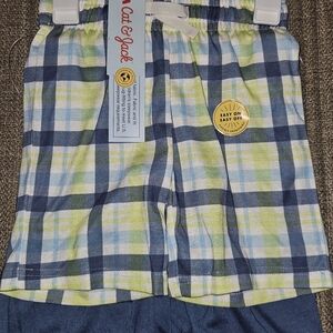 Cat & Jack Plaid Bottoms - Blue and Green